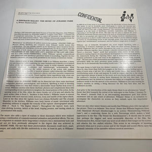 John Williams – Jurassic Park (Original Motion Picture Soundtrack) LP USED Vinyl NM/NM Color Vinyl