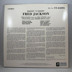 Fred Jackson – Hootin' 'N Tootin' LP USED Vinyl NM/VG+ Audiophile