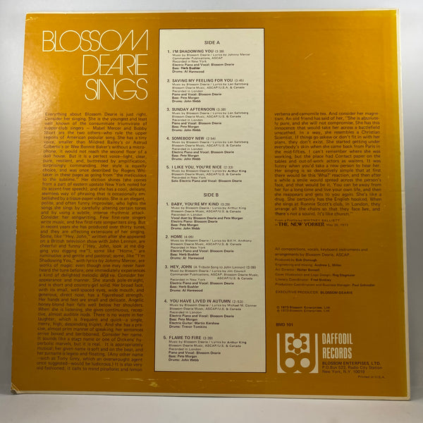 Blossom Dearie – Blossom Dearie Sings, Volume I LP USED Vinyl VG+/VG+