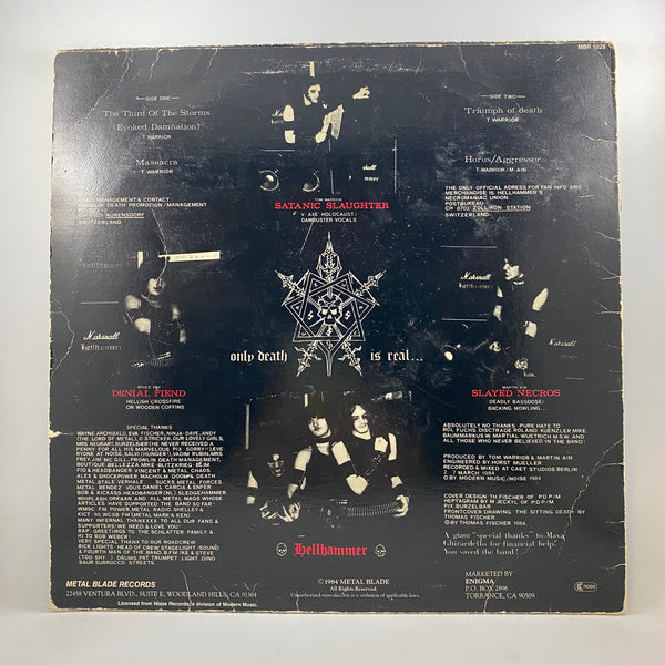 Hellhammer – Apocalyptic Raids LP USED Vinyl VG/G