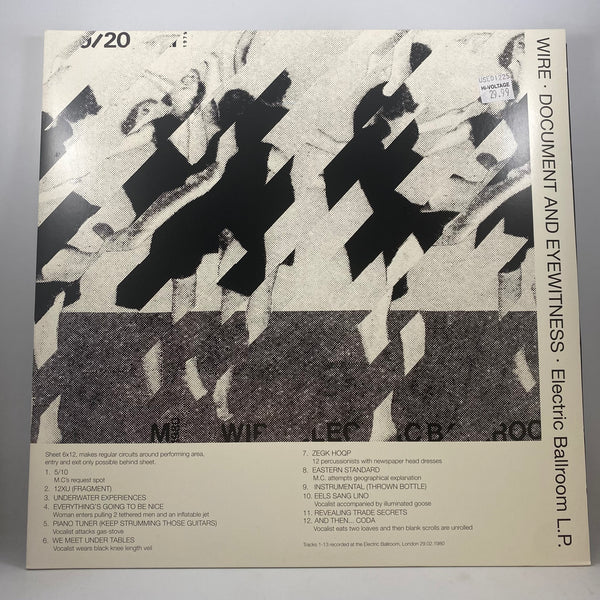 Wire – Document And Eyewitness LP USED Vinyl NM/NM