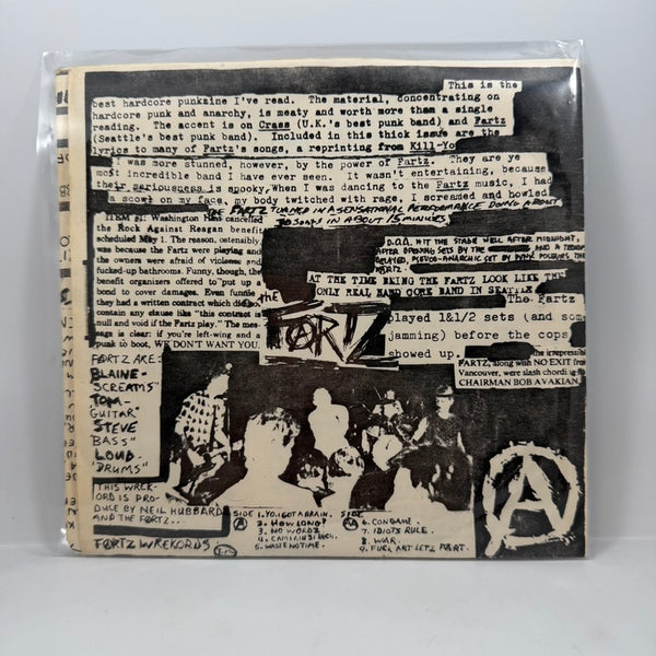 The Fartz – Because This Fuckin' World Stinks... 7" USED Vinyl VG++/VG+