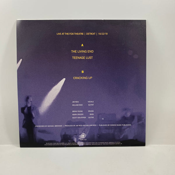 The Jesus And Mary Chain – Live At The Fox Theatre In Detroit 7" USED Vinyl VG+/NM