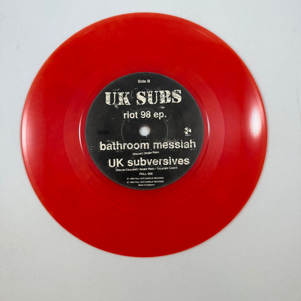 UK Subs – Riot 98 ep. 7" USED Vinyl VG+/VG+ Color Vinyl