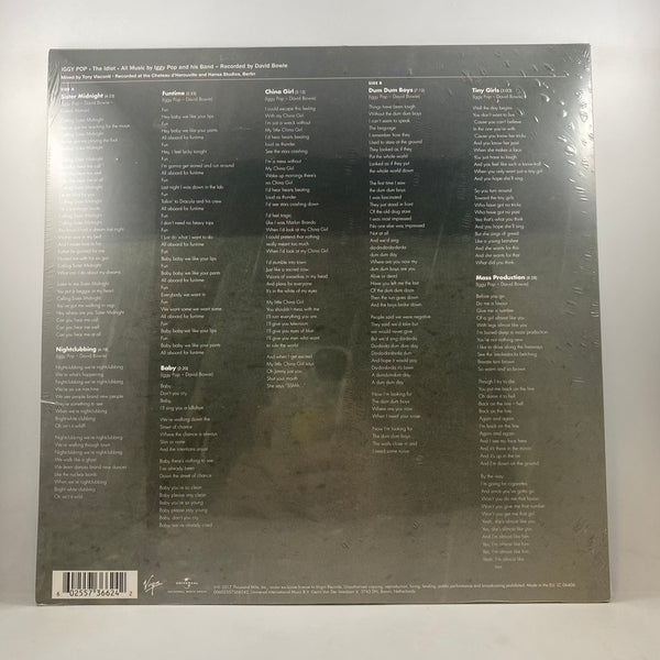 Iggy Pop – The Idiot LP NOSE Vinyl Mint Still Sealed
