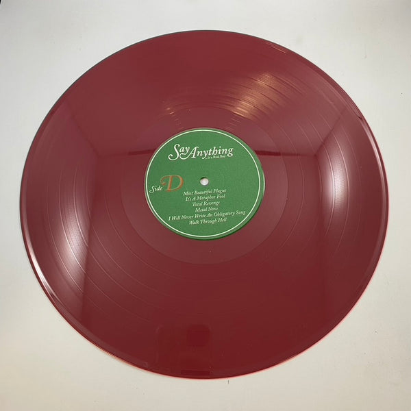 Say Anything – ...Is A Real Boy LP USED Vinyl NM/VG+ 2012 Ox Blood Color Vinyl
