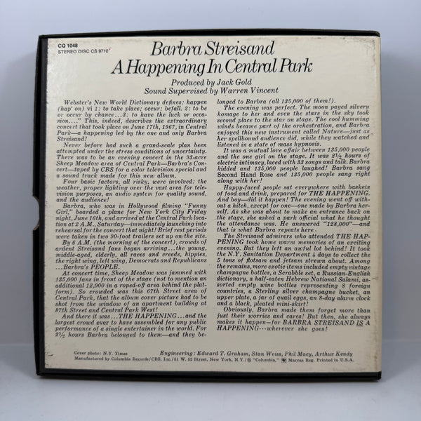 Barbra Streisand – A Happening In Central Park USED Reel-To-Reel