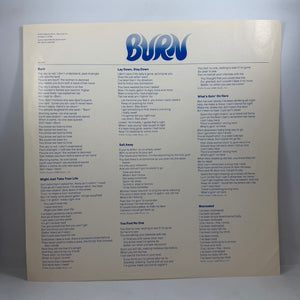 Deep Purple – Burn LP USED Vinyl VG++/VG+