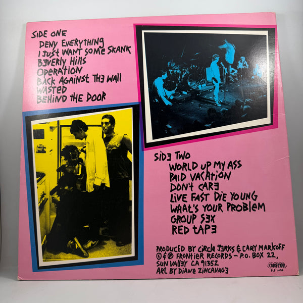 Circle Jerks – Group Sex LP USED Vinyl VG++/VG+