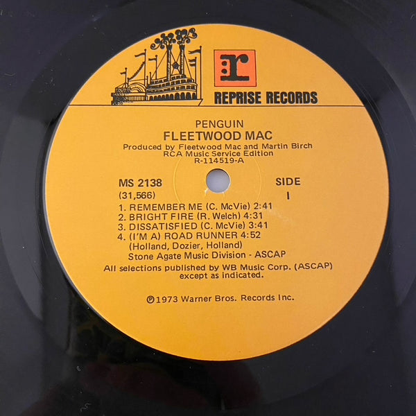 Fleetwood Mac – Penguin LP USED NM/VG+ 1973 Record Club Pressing