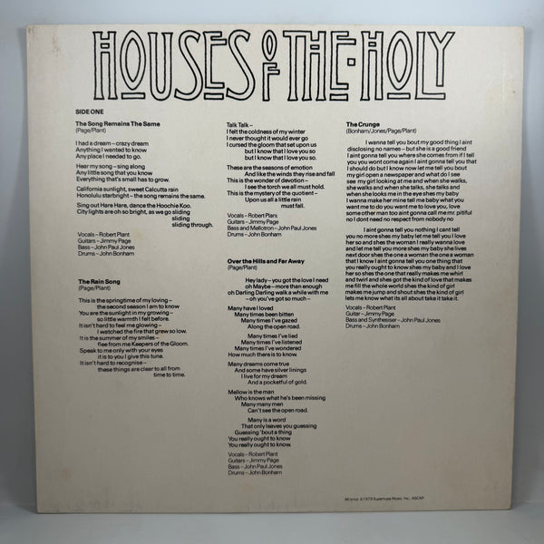 Led Zeppelin – Houses Of The Holy LP USED Vinyl VG++/VG+