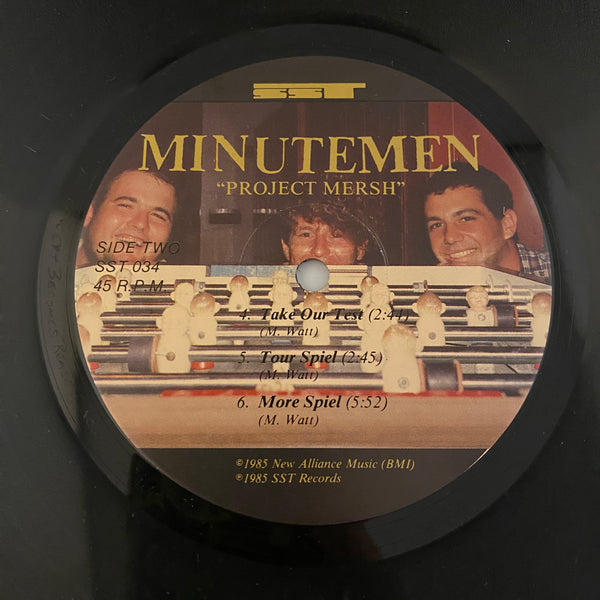 Minutemen – Project: Mersh LP USED VG++/VG++ 1985 Pressing