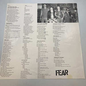 Fear – More Beer LP USED Vinyl VG/VG