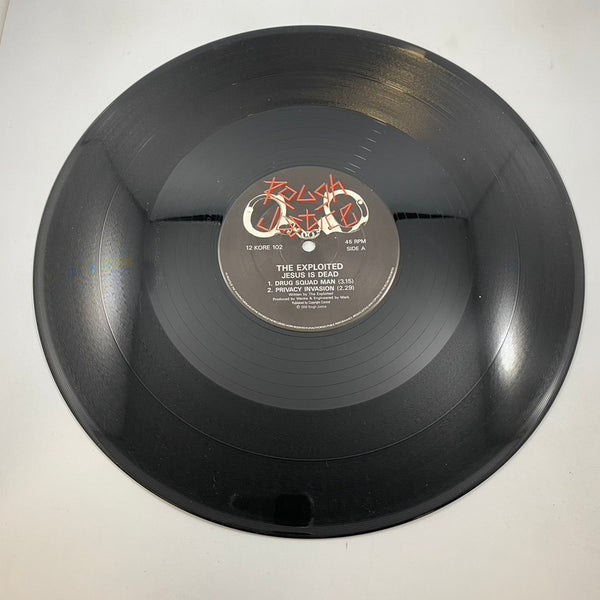The Exploited – Jesus Is Dead EP LP USED Vinyl VG+/VG