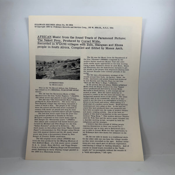 Various – The Naked Prey LP USED Vinyl VG+/G+