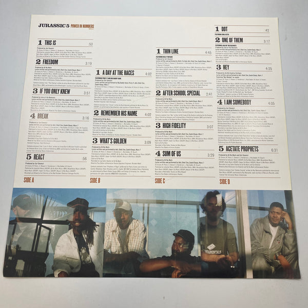 Jurassic 5 – Power In Numbers  LP USED Vinyl VG+/VG Promotional Copy