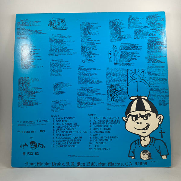 RKL – The Best Of RKL On Mystic Records LP USED Vinyl VG++/VG+