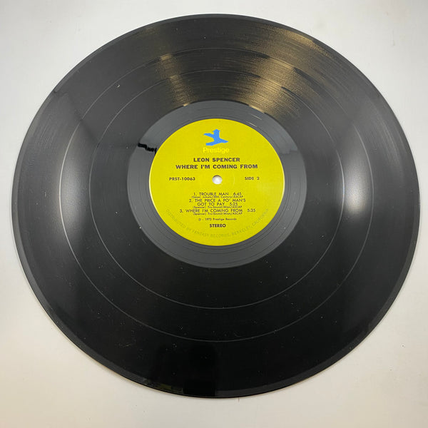 Leon Spencer – Where I'm Coming From LP USED Vinyl VG+/VG