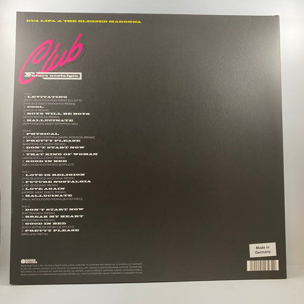 Dua Lipa & The Blessed Madonna – Club Future Nostalgia LP USED Vinyl VG+/VG+