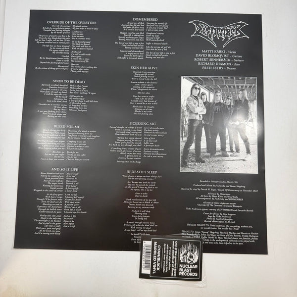 Dismember – Like An Ever Flowing Stream LP USED Vinyl NM/NM Color Vinyl
