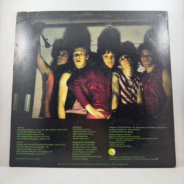 Dead Boys – Young Loud And Snotty LP USED Vinyl NM/G+ Original Pressing