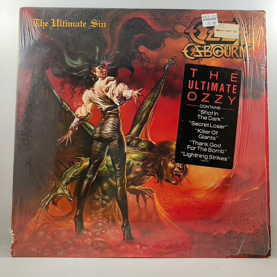 Ozzy Osbourne – The Ultimate Sin LP USED Vinyl VG+/VG – Hi-Voltage
