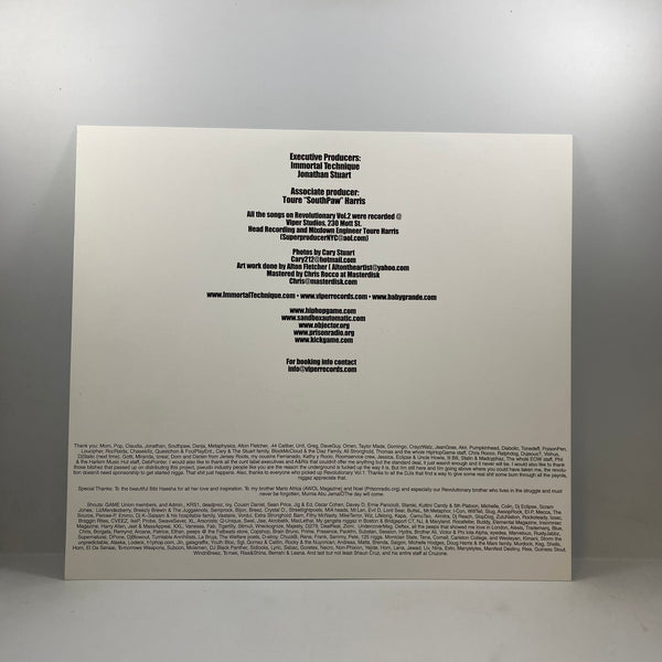 Immortal Technique – Revolutionary Vol. 2 LP USED Vinyl VG+/VG+