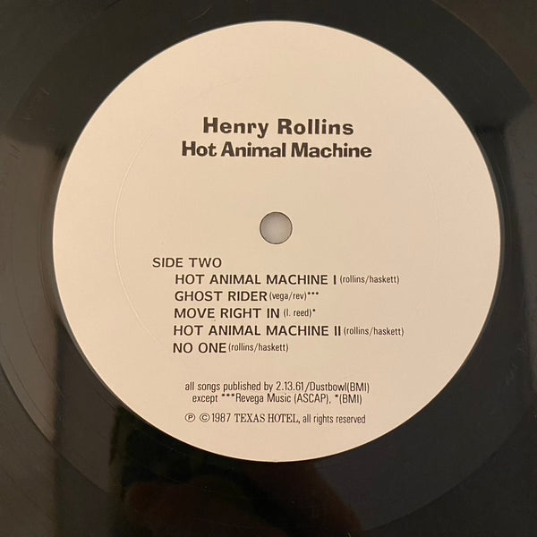 Henry Rollins – Hot Animal Machine LP USED VG++/NM 1987 Pressing