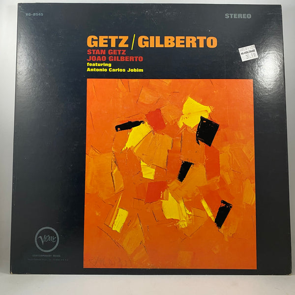 Stan Getz / João Gilberto Featuring Antonio Carlos Jobim – Getz / Gilberto LP USED Vinyl VG++/VG+