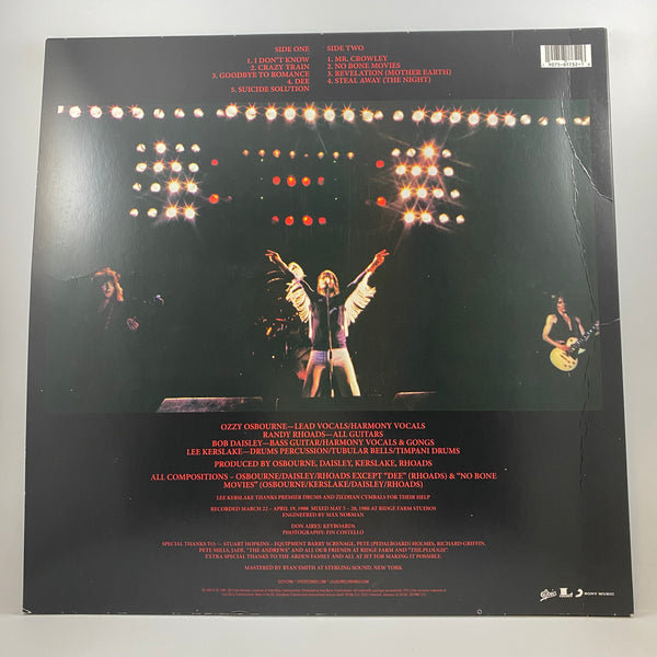 Ozzy Osbourne – Blizzard Of Ozz LP USED Vinyl NM/VG+ Color Vinyl