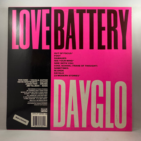 Love Battery – Dayglo LP USED Vinyl VG+/VG+ Original Press