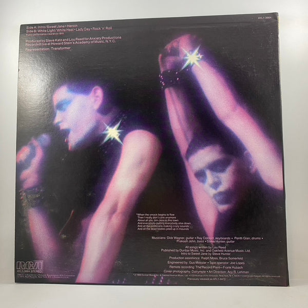 Lou Reed – Rock N Roll Animal LP USED Vinyl VG++/VG+