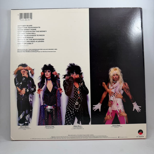 Mötley Crüe – Theatre Of Pain LP USED Vinyl VG+/VG+