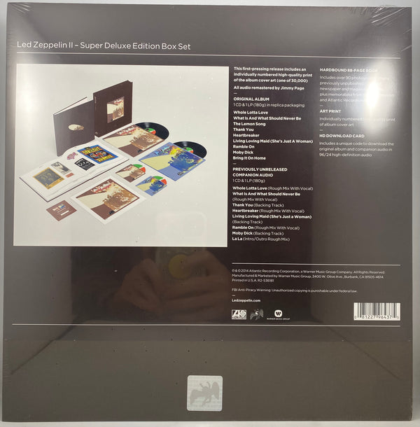 Led Zeppelin – Led Zeppelin II LP NOS Vinyl Box Set Mint Still Sealed