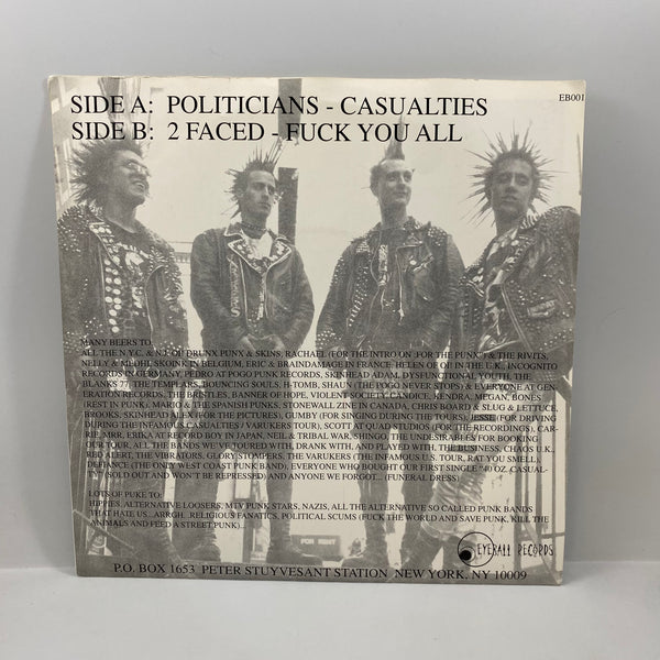 The Casualties – A Fuckin' Way Of Life 7" USED Vinyl VG+/VG+