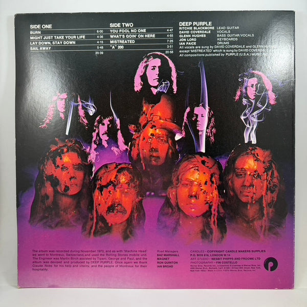 Deep Purple – Burn LP USED Vinyl VG++/VG+