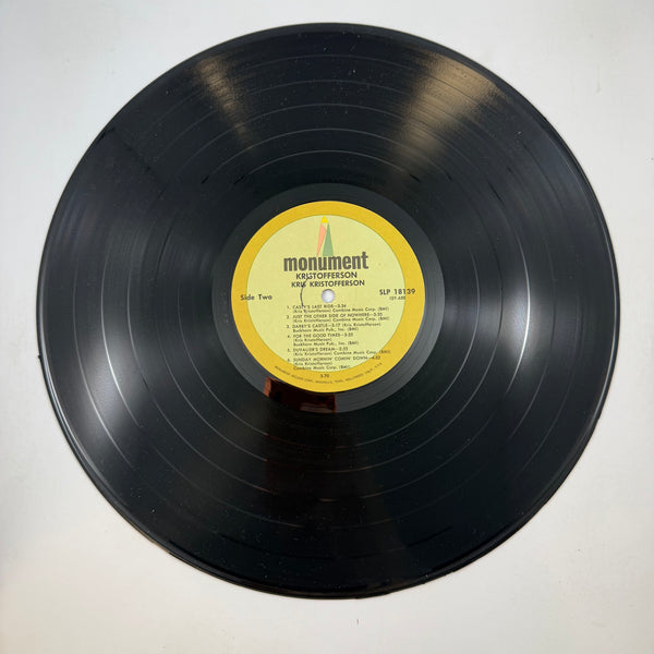Kris Kristofferson – Kristofferson LP USED Vinyl VG+/VG+