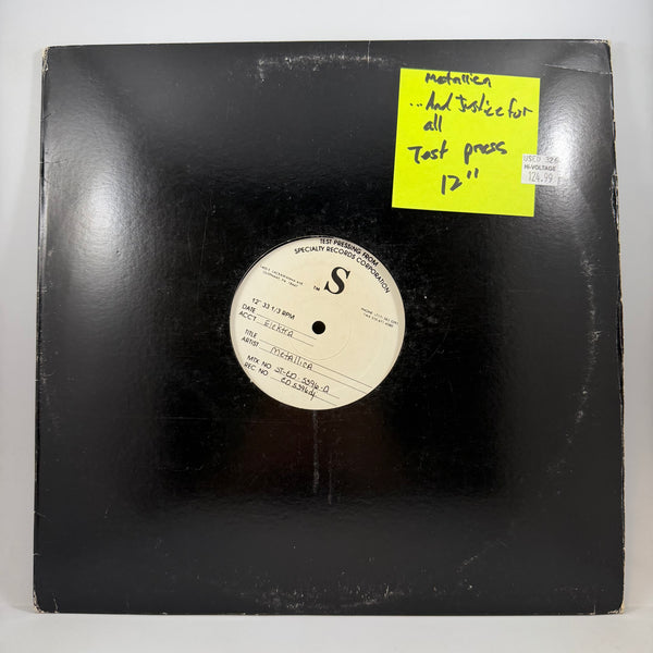 Metallica – ...And Justice For All LP USED Vinyl Test Pressing VG+/Generic