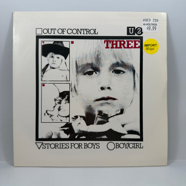 U2 – Three 7" USED Vinyl NM/VG++