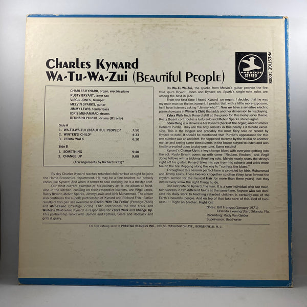 Charles Kynard – Wa-Tu-Wa-Zui (Beautiful People) LP USED Vinyl VG+/VG