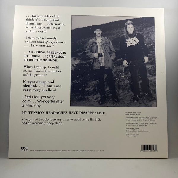 Earth – Earth 2 - Special Low Frequency Version LP USED Vinyl NM/NM Color Vinyl