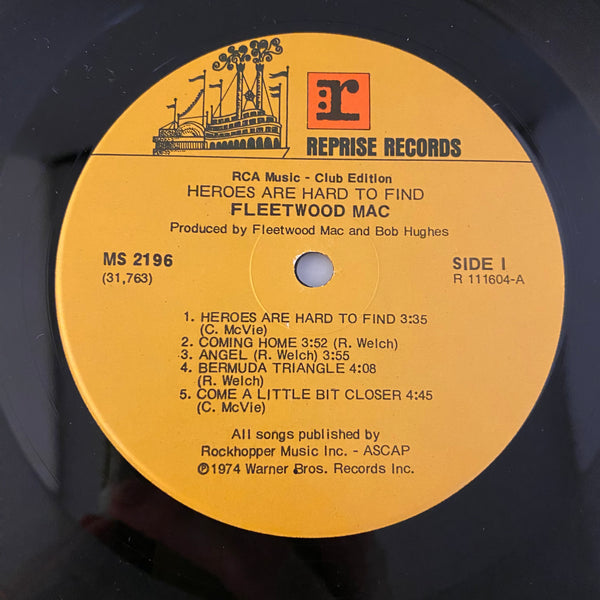 Fleetwood Mac – Heroes Are Hard To Find LP USED VG++/VG+ Record Club Pressing