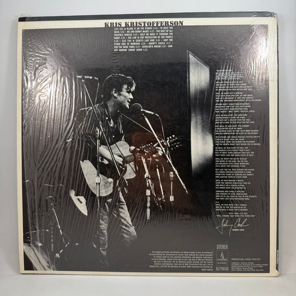 Kris Kristofferson – Kristofferson LP USED Vinyl VG+/VG+