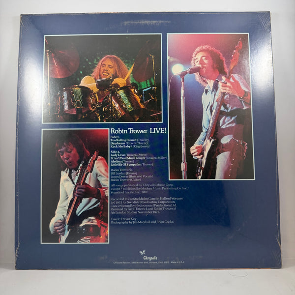 Robin Trower – Robin Trower Live! LP NOS Vinyl Mint Still Sealed