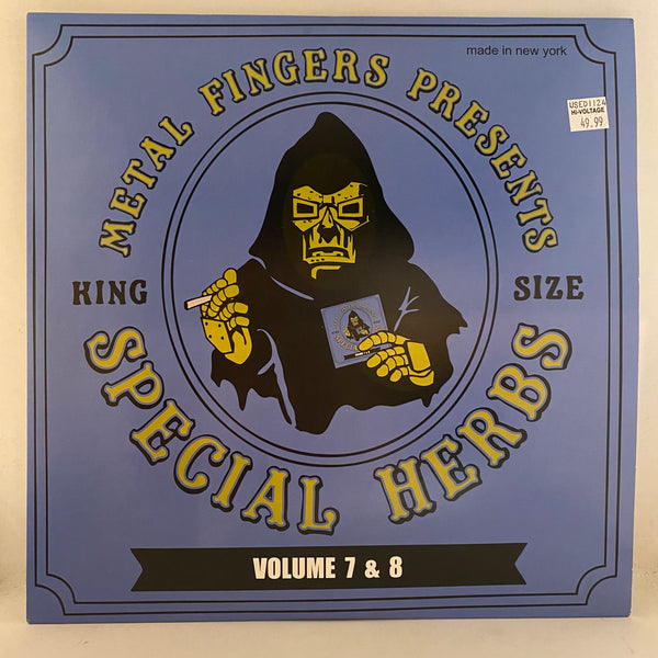 Metal Fingers (MF DOOM) – Special Herbs Volume 7 & 8 2LP USED NM/VG++ 2014 Pressing w/ 7"