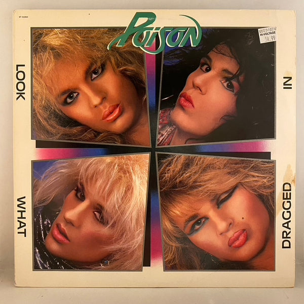 Poison – Look What The Cat Dragged In LP USED VG++/VG 1986 Record
