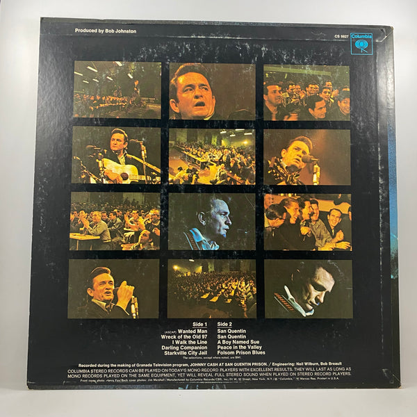 Johnny Cash – Johnny Cash At San Quentin LP USED Vinyl VG+/VG