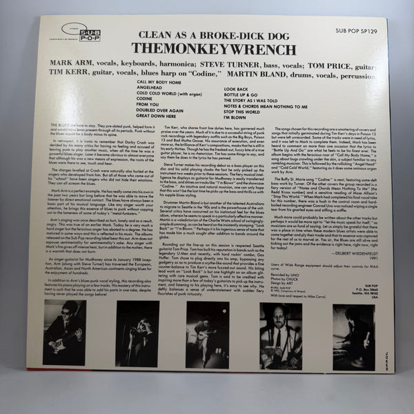 The Monkeywrench – Clean As A Broke-Dick Dog LP USED Vinyl NM/VG++