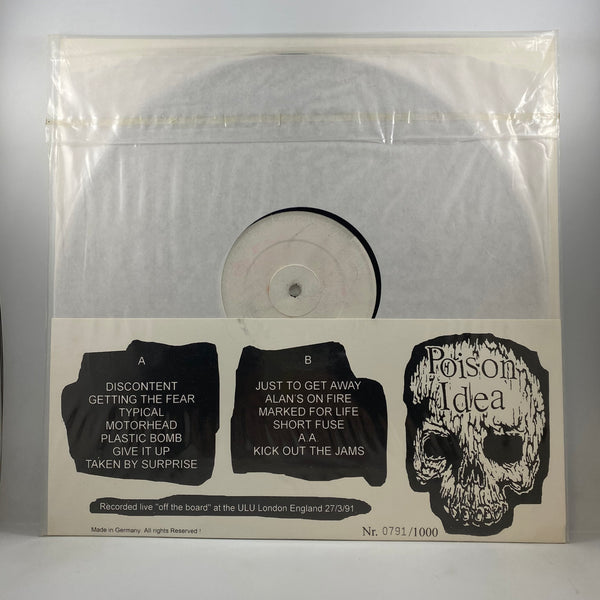 Poison Idea – Record Bootleggers Are Potential Millionaires LP USED Vinyl VG+/VG+