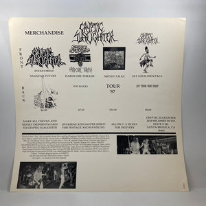 Cryptic Slaughter – Stream Of Consciousness LP USED Vinyl VG/VG+